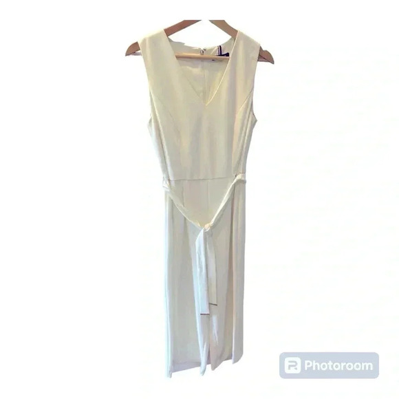 Tommy Hilfiger Sleeveless Jumpsuit- White - Picture 4 of 7